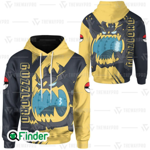 Guzzlord The Ultra Beasts of Alola dual type dark dragon pokemon 3D hoodie