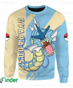 Gyarados pokemon of Kanto dual type water flying 3D Sweatshirt