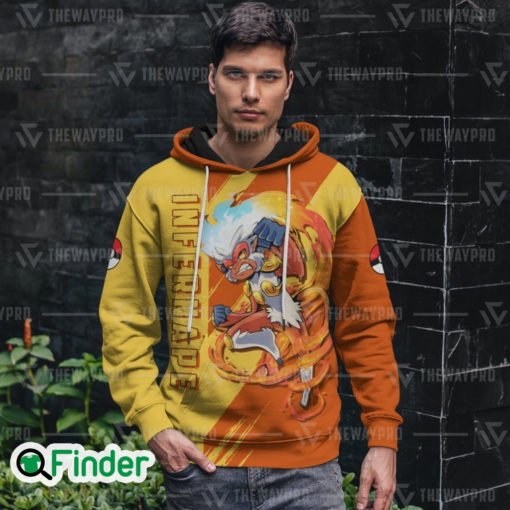 Infernape starter fire of sinnoh dual type fire fighting 3D hoodie 2