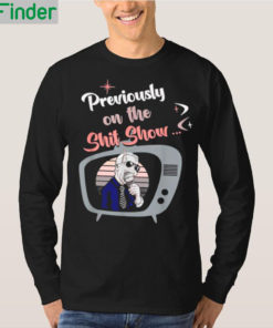 Joe Biden eating cream previously on the shit show shirt 2