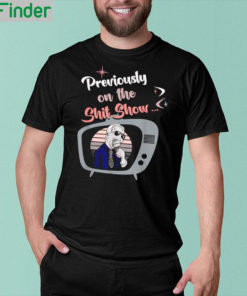 Joe Biden eating cream previously on the shit show shirt