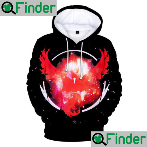 Legendary bird Moltres team Valor pokemon Go logo Hoodie