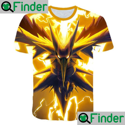 Legendary bird Zapdos Pokemon GO Team Instinct Shirt