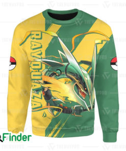 Mega Rayquaza legendary pokemon dual type dragon flying of hoenn 3D Sweatshirt