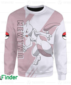 Mewtwo Psychic type Legendary Pokemon of kanto 3D Sweatshirt