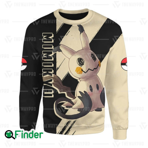 Mimikyu pokemon dual type ghost fairy of alola 3D Sweatshirt