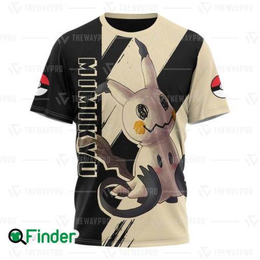 Mimikyu pokemon dual type ghost fairy of alola 3D T shirt