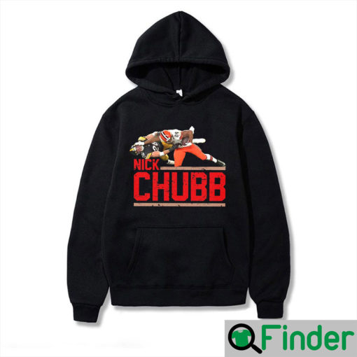 Nick Chubb Stiff Armed This Dude Through The Earths Core Cleveland Browns Hoodie