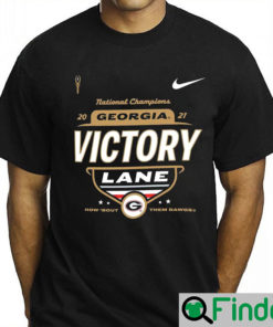 Nike National Champions 2021 Georgia Victory Lane Shirt