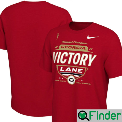 Nike National Champions 2021 Georgia Victory Lane Shirts