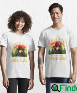 Only You Can Prevent Socialism Bear Camping Vintage Shirt 2