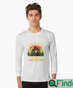 Only You Can Prevent Socialism Bear Camping Vintage Shirts