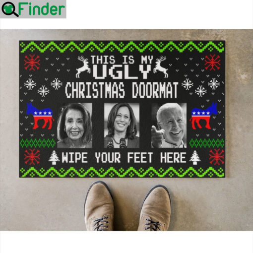 Pelosi harris biden this is my ugly christmas doormat 2