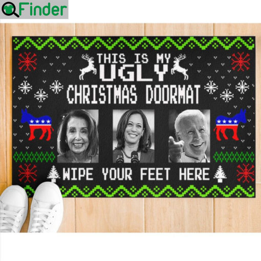Pelosi harris biden this is my ugly christmas doormat 3
