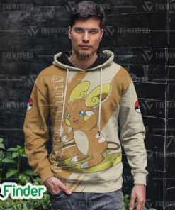 Pokemon Alolan Raichu dual type electric psychic 3D Hoodie 1