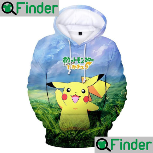 Pokemon Lets Go Pikachu unisex Hoodie