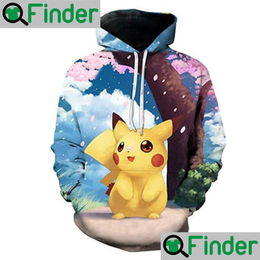 Pokemon Pikachu art unisex hoodie for fans