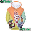 Pokemon Starters in Pokemon Sword and Shield gen 8 Grookey Scorbunny and Sobble Hoodie