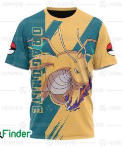 Pseudo legendary Pokemon Dragonite dragon type pokemon 3D T shirt