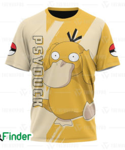 Psyduck pokemon water type of Kanto 3D T shirt