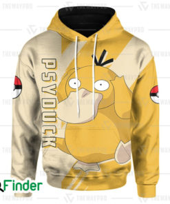 Psyduck pokemon water type of Kanto 3D hoodie 1
