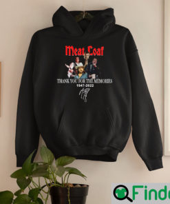 Rip Meat Loaf Thank You For The Memories Hoodie