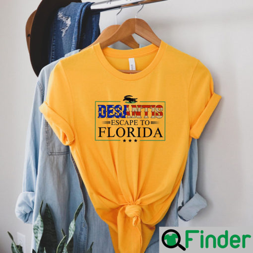 Ron Desantis Escape To Florida Open Lockdown Libs Tour T Shirt Copy 1