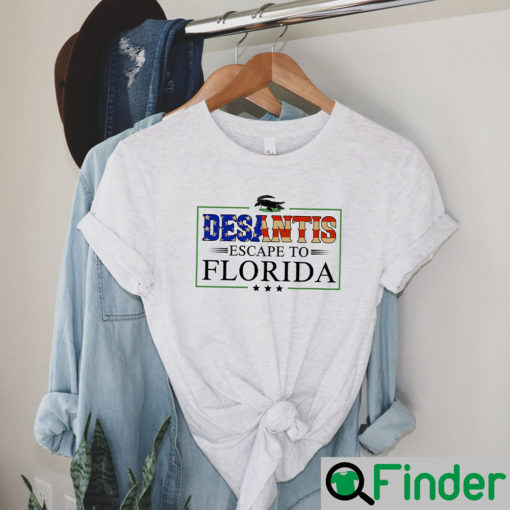 Ron Desantis Escape To Florida Open Lockdown Libs Tour T Shirt Copy 2