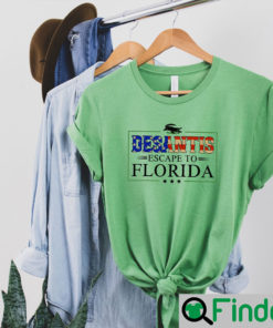 Ron Desantis Escape To Florida Open Lockdown Libs Tour T Shirt Copy 3