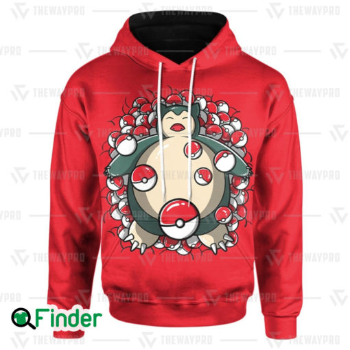 Snorlax sleep pokemon normal type of kanto 3D hoodie 1