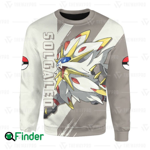 Solgaleo Legendary pokemon dual type steel psychic of alola 3D Sweatshirt