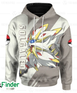 Solgaleo Legendary pokemon dual type steel psychic of alola 3D hoodie 1