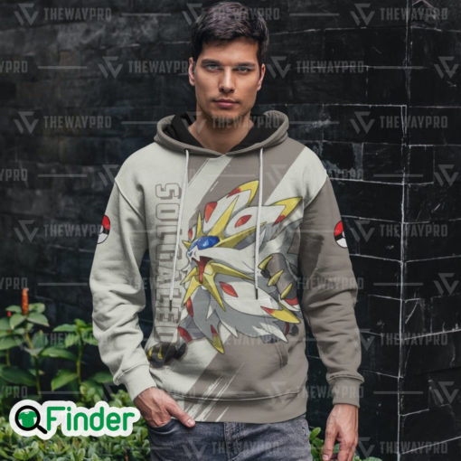 Solgaleo Legendary pokemon dual type steel psychic of alola 3D hoodie 2