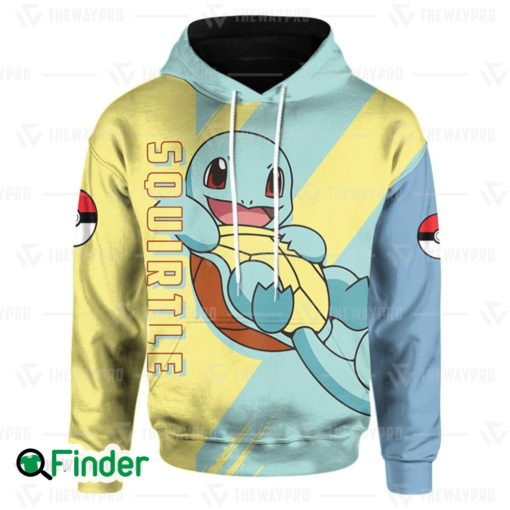 Squirtle starter pokemon water type of kanto 3D hoodie 1