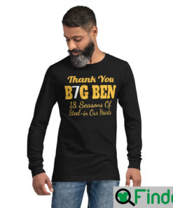 Thank You Big Ben Long Pittsburgh Steelers Sweatshirt 1