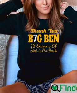 Thank You Big Ben Long Pittsburgh Steelers Sweatshirt