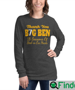 Thank You Big Ben Long Pittsburgh Steelers shirt