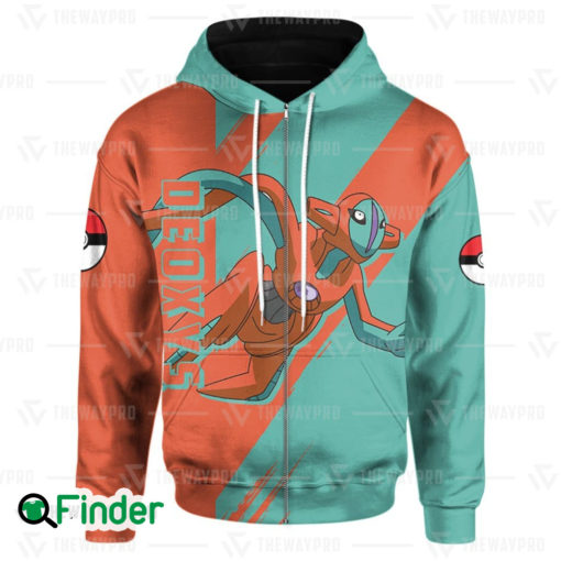 The Mythical Pokemon Deoxys 3D zip Hoodie