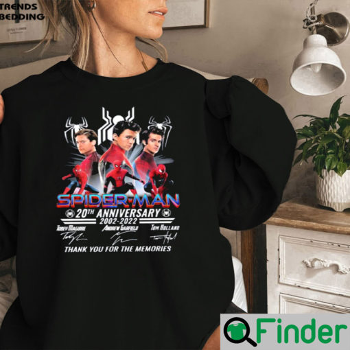 Three Spiderman 20th Anniversary 2002 2022 Sweatshirt