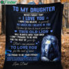 To my daughter never forget that I love you love dad fleece blanket 1