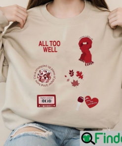 Vintage All Too Well Taylors Sticker Shirt