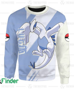 legendary pokemon Lugia guardian of the seas dual type psychic flying 3D Sweatshirt