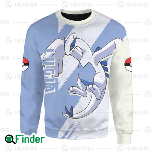 legendary pokemon Lugia guardian of the seas dual type psychic flying 3D Sweatshirt