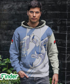 legendary pokemon Lugia guardian of the seas dual type psychic flying 3D hoodie 2