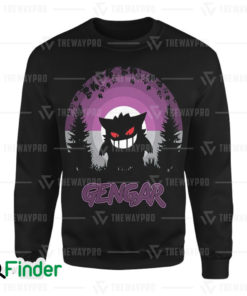 pokemon Gengar pokemon dual type ghost poison 3D Sweatshirt