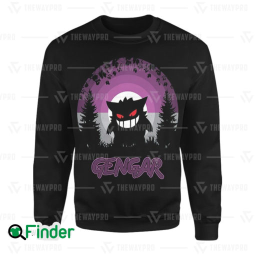 pokemon Gengar pokemon dual type ghost poison 3D Sweatshirt