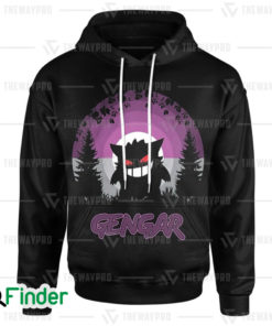 pokemon Gengar pokemon dual type ghost poison 3D hoodie 1