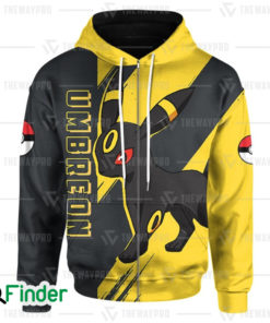 pokemon Umbreon dark type pokemon eevee evolution 3D zip hoodie