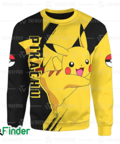 starter pokemon yellow Pikachu pokemon electric type of kanto 3D Sweatshirt