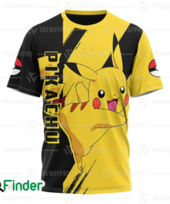 starter pokemon yellow Pikachu pokemon electric type of kanto 3D T shirt